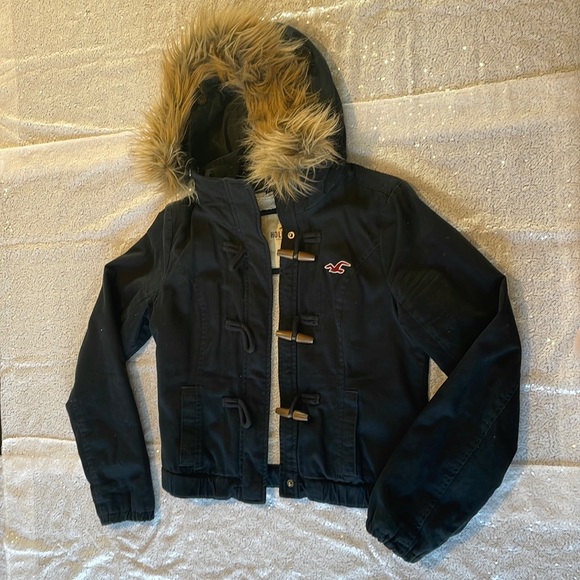 Navy Blue Medium Hollister Coat - Picture 1 of 5